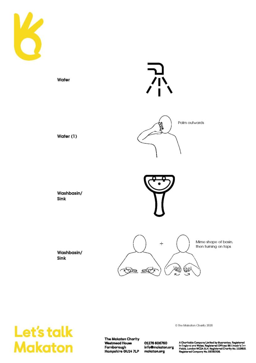 Makaton Hand Hygiene Signs and Symbols – East Kent Mencap