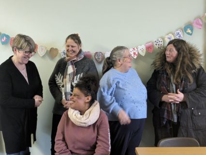 Five ladies at GOLD crafternoon