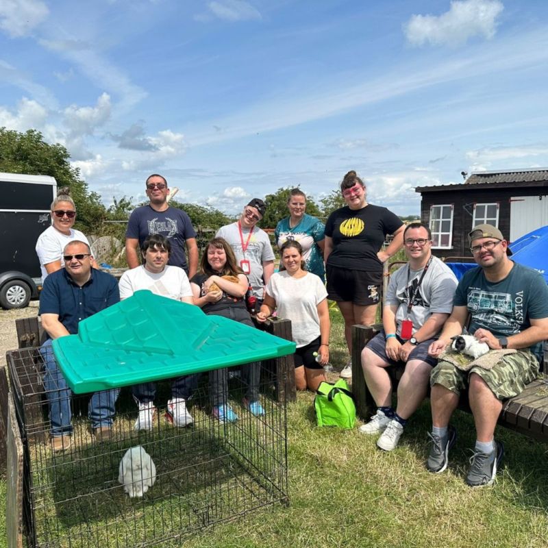 Sheerness Hub visit a petting farm