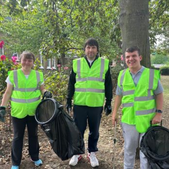 East Kent Mencap Community Clear Up group Emma Lewis and Mark