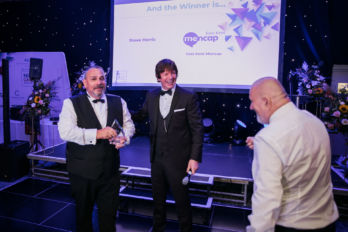 Steve collects his KiCA award