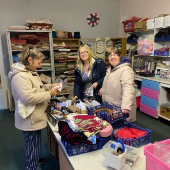 Three ladies shopping at The ScrapStore