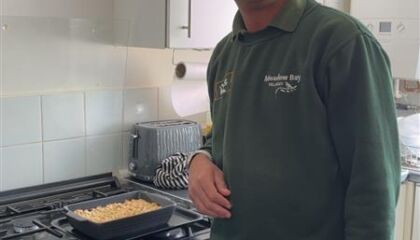 Dennis a member with a leaning disability from our Swale Housing displays his baking and cooking skills.