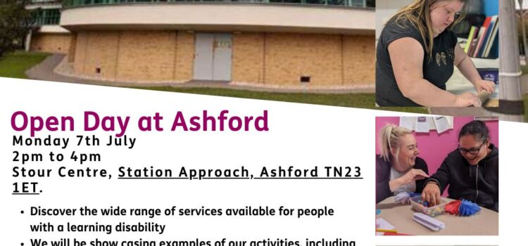Open Day at the Stour Centre Ashford for people with a learning disability.