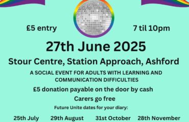 Ashford disco for people with a learning disability