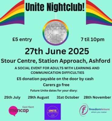 Ashford disco for people with a learning disability