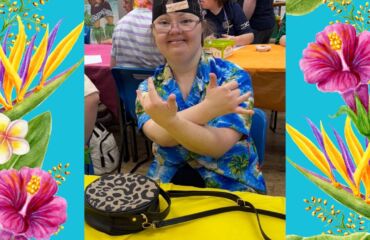 Hawaiian fun day at Margate Hub for people with a learning disability