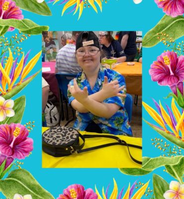 Hawaiian fun day at Margate Hub for people with a learning disability