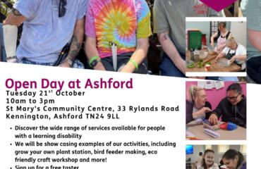Copy of Copy of open day Ashford for people with a learning Disability at East Kent Mencap